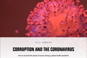 CORRUPTION AND THE CORONAVIRUS