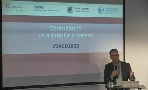 Podiumsdiskussion "Compliance in a Fragile Context", 8. Dezember 2023, Berlin und online